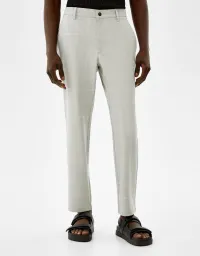 Eng geschnittene Slim-Fit-Hose mit seitlichem Gummizug